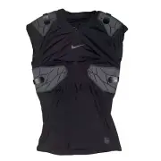 Nike Pro Hyperstrong Mens Football 4 Pad Compression Shirt AQ0759-010 XXL Blk