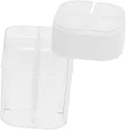 GRADENEVE Transparent Divided Spice Container Kitchen Seasoning Box with Ample Storage Capacity Segmented Compartments for Bbq and Daily Use for Sugar Salt and Various Seasonings
