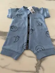 Baby Bonds Zip Romper Wondersuit "Wondercool" Size 0000 BNWT