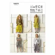 Vogue Patterns V8975 Y Extra-SmallSmallMedium Misses Dress and Jacket, Multi-C