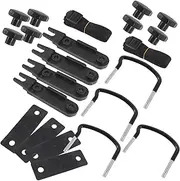 MUSISALY 1Set U Bolts Car Mounting Fitting for Rooftop Cargo Carrier Durable Lock Nuts for Roof Rack Installation Easy to Install U Brackets for Increased Luggage Storage Capacity