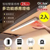 在飛比找momo購物網優惠-【Glolux】買一送一 2入組 多功能USB充電磁吸式LE