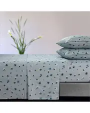 Tribeca Living Floryn Flannel Printed Flannel 100% Cottonextra Deep Pocket Sheet Set