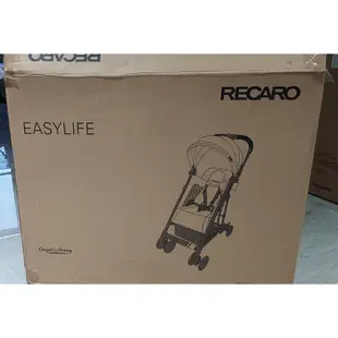 Recaro Easylife 嬰兒推車 手推車  (輕量 折疊 秒收 可登機) / 9成新 (附:雨套 、遮陽罩)