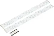 uxcell 2Pcs EDP Wire FFC Flexible Flat Cable with Extend Adapter 40 Pins 0.5mm Pitch 250mm B-Type for LCD TV, DVD Player, Car Audio