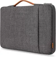 Inateck 360° Protective Laptop Bag Case with Accessory Pocket, Compatible with 14-inch MacBook Pro/Max M4 M3 M2 M1 2021-2024, Dark Gray