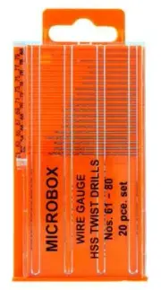 Vallejo T01002 - Drill Set,20 Piece, No. 61 -80 - New