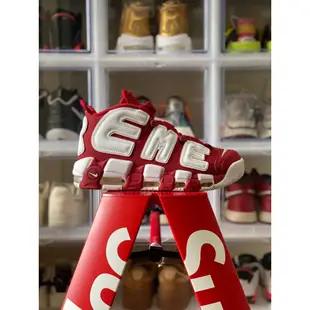 Supreme x NIKE AIR MORE UPTEMPO 大AIR 紅白 男女 902290-600