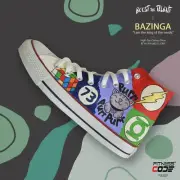 BAZINGA | High-Top Canvas Shoe (Hand-Painted Converse All Star Chuck Taylor)