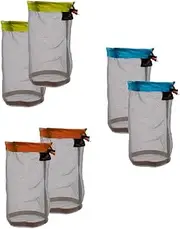 [Baosity] 6Pcs Outdoor Camping Stuff Sack Storage Bag with Drawstring Closures, Multifunctional Organizer Pouch,