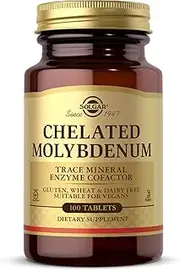 Solgar - Chelated Molybdenum Tablets 100 Count