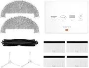 Ultenic T10 Robot Vacuum Cleaner Spare Parts Kit Accessories with Mopping Pads x2, Brush Roller x1 Side Sweeping Brushes x2, Filters x4 - Replacement Parts for Ultenic T10 Robotic Vacuum Cleaning