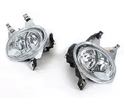 Car Front Fog Lamp Fog Light Front Bumper Lamp Reflector Light Driving Anti Fog Light Compatible for Peugeot 206 2005-2008