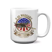 P-40 Warhawk Stars and Stripes 15oz Mug