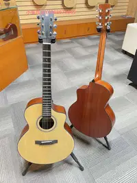 在飛比找Yahoo!奇摩拍賣優惠-威伯桃花芯全單吉他36寸40寸吉他初學吉他