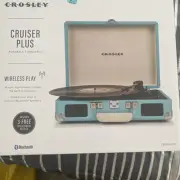 Crosley Cruiser Plus Bluetooth Vinyl Record Player - Slate