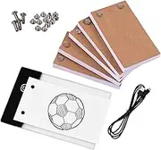 Flip Book Kit with Light Pad LED Light Box Tablet 300 Sheets Drawing Paper Flipbook with Binding Screws for Drawing Tracing Animation Sketching Cartoon Creation