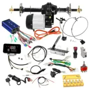 48V 1000W Differential Electric Motor 860mm Rear Axle Kit For ATV Go Kart