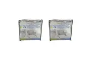 2PK Playette Bedside Quilted Fitted Sheet Padded Co-Sleeper Kids/Children White