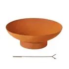 Fire Pit Iron Bowl 80cm Outdoor Patio Fireplace