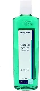 Dog Cat Drinking Water Additive Oral Hygiene Aquadent Breathalyser 250ml Virbac