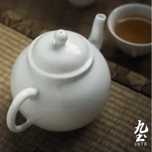 九土手工玉泥功夫茶具套裝組景德鎮玉泥白瓷薄胎茶壺茶杯套裝功夫茶具茶壺側把壺茶具手工茶壺甜白小茶杯公道杯茶海CHR0574