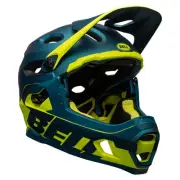 Bell Super DH Spherical MIPS MTB Helmet (Matte/Gloss Blue/Hi-Viz)