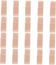[TENDYCOCO] Soft Comfortable Bra Extender Buckle 20Pcs 2 Hooks 2 Rows Elastic Bra Band Extenders for Bra Tops