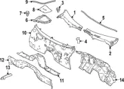 Genuine Nissan Cover Panel 64895-6GP0A