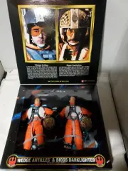 STAR WARS ACTION COLECTION 2 PK WEDGE ANTILLES & BIGGS DARKLIGHTER 1998 NIB RARE