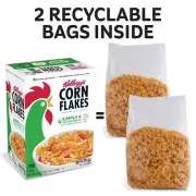 Kellogg's Corn Flakes Cereal 43.0 Total Ounce Two Bag Value Box