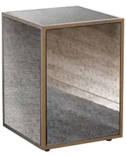 TOV Furniture Lana Mirrored Side Table By Inspire Me! Home Decor