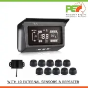 Solar Wireless 10 TPMS Tire Pressure Monitoring System for Hino FD Truck