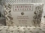 2 x Crabtree & Evelyn Ginger Spice and Everything Nice Triple-Milled Soap 200g