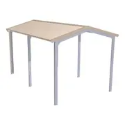 Stratco Domestic Gable Roof Single Car Shed Without Walls 2.95 x 6.15 x 2.4m Primrose
