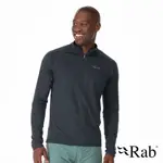 RAB SONIC LS ZIP 男 長袖透氣拉鍊排汗衣 鯨魚灰 QBL-03 吸濕排汗 登山 路跑【陽昇戶外用品】