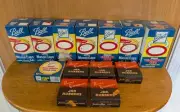 Lot 13 Vintage Ball Mason Jar Lids & Home Canners Jar Rubbers Boxes Regular