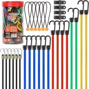 heavy duty assortment bungee cords with hooks 2pcs heavy duty bungie cord set