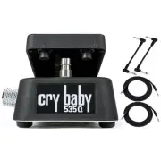 Dunlop 535Q Cry Baby Multi Wah Effects Pedal, Black with Cables