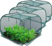 ANC POP 3 Pack Pop Up Mesh Plant Cover, Plant Protector for Raised Garden & F...