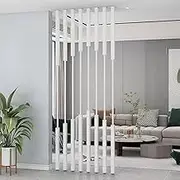 Wall Separator Privacy Screens，7pcs Room Divider Wall Screen for Room Separtition, Partition Column Freestanding Screen for Office, Bedroom, Studio Dorm, 155-300cm(7pcs-D,185cm/73in/6.07ft)