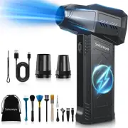 Compressed Air Duster, 180000RPM, Cordless, Rechargeable, 3 Gears, Brushless