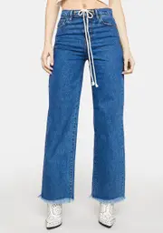 [Hidden Denim] Drawstring Dad Jeans