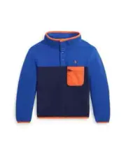 Polo Ralph Lauren Little Boys Color-Blocked Fleece Pullover Size 4 $125