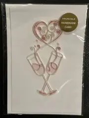 Hallmark Signature Happy Anniversary Frameable Handmade Card w Envp