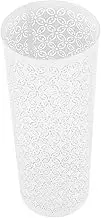 Happyyami Umbrella Stand Metal Umbrella Holder Free Standing Umbrella Basket Tall Umbrella Storage Rack Floor Bucket Cane Walking Stick Holder for Entryway Home Office White