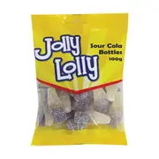 Jolly Lolly Sour Cola Bottles 100g x 20