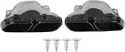 Brilluxa Exhaust Tips, Quad Tailpipe Set Compatible with AMG GLE63 GLS63 W167 X167 2020 Up, Rear Muffler Outlet, Stainless Steel Exhaust Upgrade