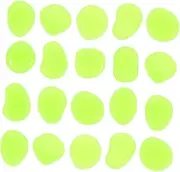 Kisangel 200pcs Garden Pathway Stones Outdoor Decorative Glow Dark Rocks Landscape Pebbles