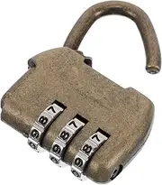 Ipetboom Retro Lock for Travel Vintage Combination Padlock Sturdy Zinc Alloy Small Luggage Lock Gym Locker Drawer